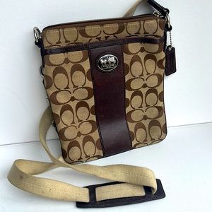 Coach Vintage Crossbody - Classic Brown and Tan Colors-
